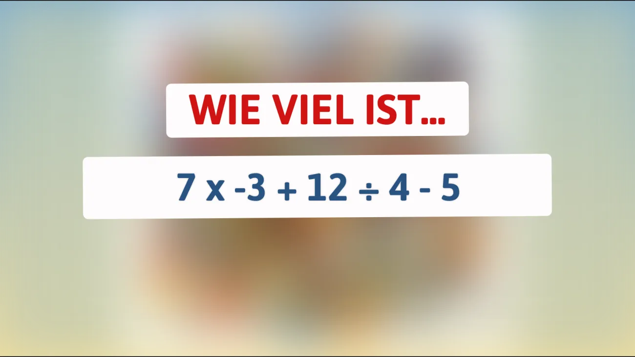 Nur 1% der Menschen können dieses mathematische Rätsel lösen! Bist du klug genug, um die Antwort zu finden?"